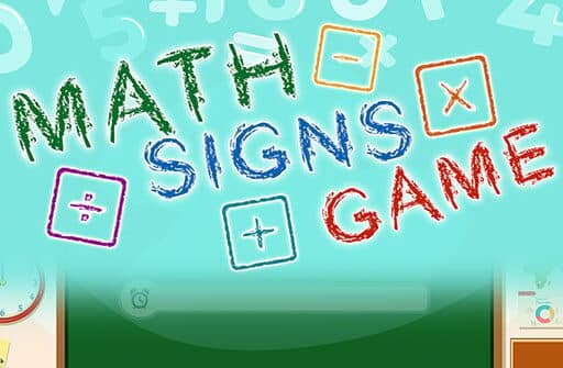 math signs game