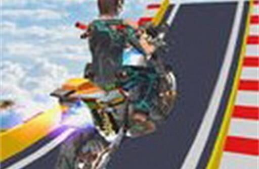 mega ramp stunt moto game