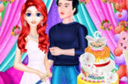 mermaid girl wedding cooking cake game