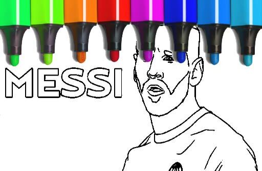 messi coloring pages