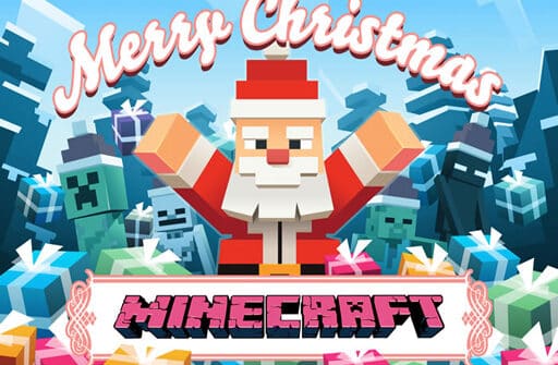 minecraft christmas jigsaw puzzle