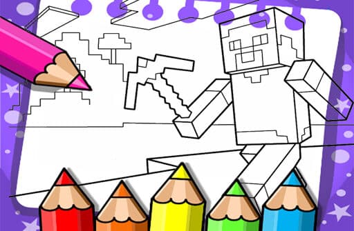 minecraft coloring book