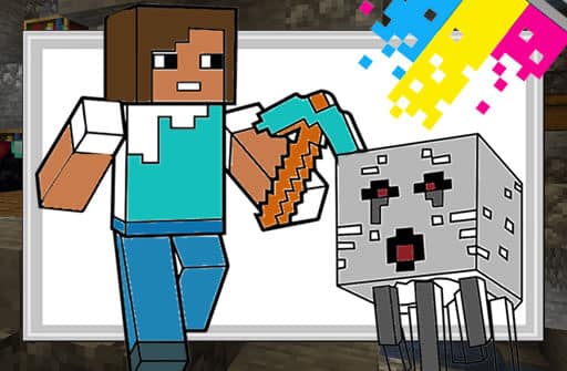 minecraft coloring pages