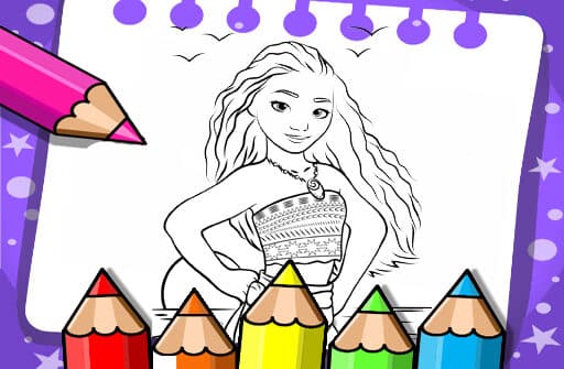 moana coloring book