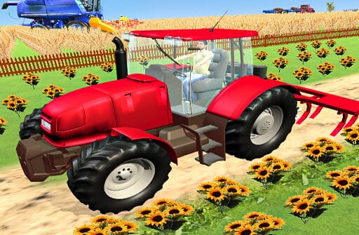 modern tractor farming simulator thresher games