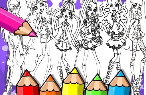 monster high coloring book