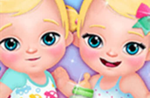 my new baby twins baby care game