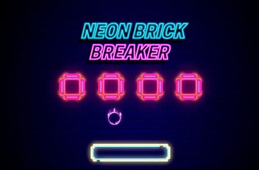 neon brick breaker