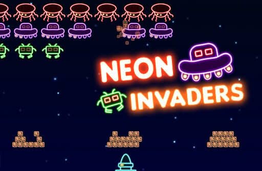 neon invaders classic