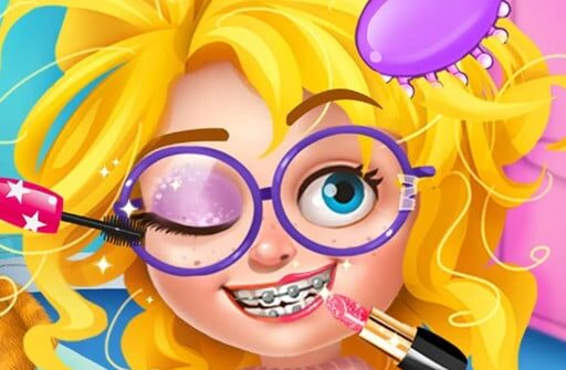 nerdy girl makeup salon