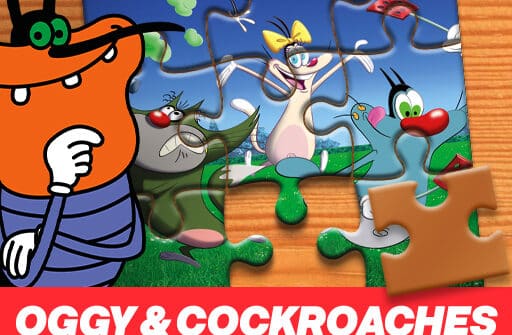 oggy and the cockroaches jigsaw puzzle