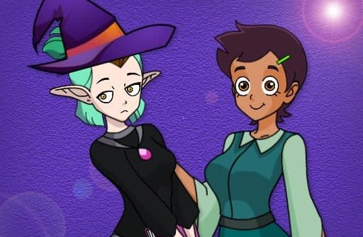 owl witch bff dress up