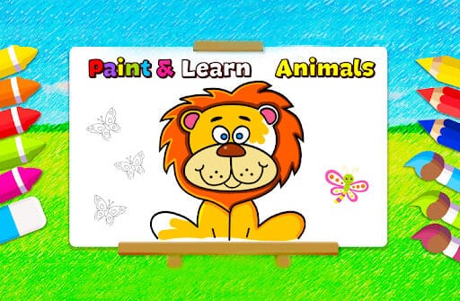 paint and learn animals