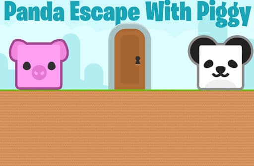 panda escape with piggy