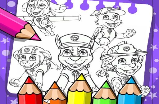 paw patrol coloring book