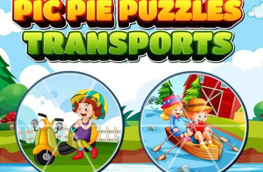 pic pie puzzles transports