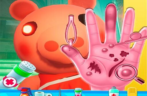 piggy hand doctor fun games for girls online