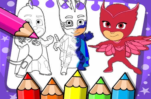 pj masks coloring book