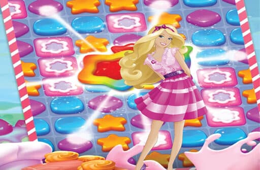 play barbie sweet matching game