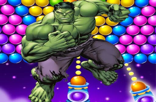 play hulk bubble shooter games