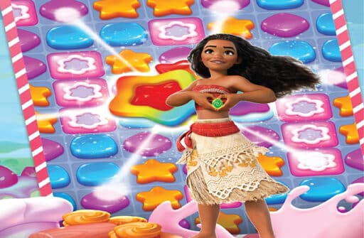 play moana sweet matching game