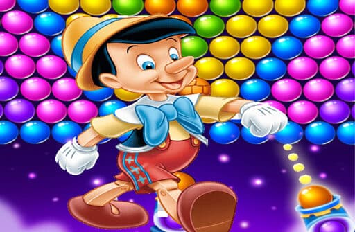 play pinocchio bubble shooter games