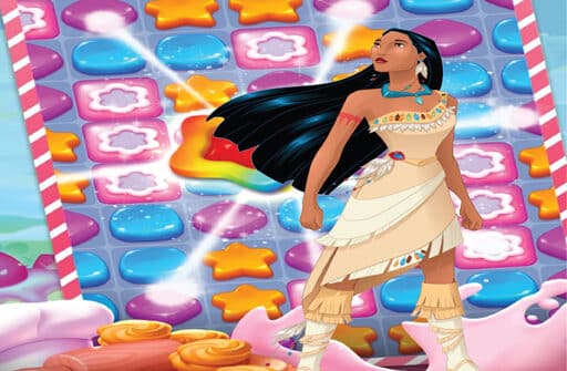 play pocahontas sweet matching game