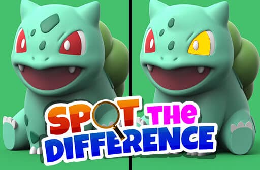 pokimon spot the differences