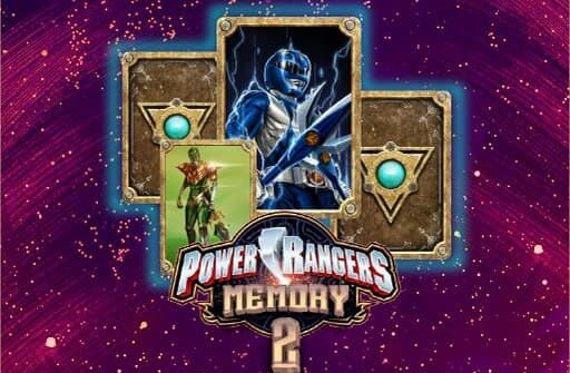 power rangers card matching brain memory game