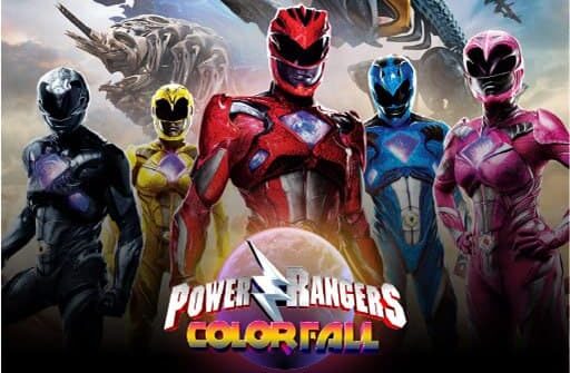 power rangers color fall pin pull puzzle game