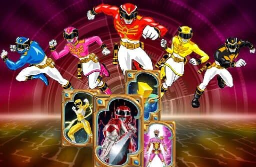 power rangers memory matching brain puzzle game