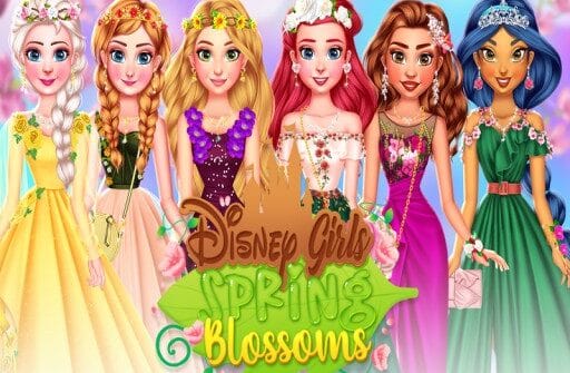 princess girls spring blossoms