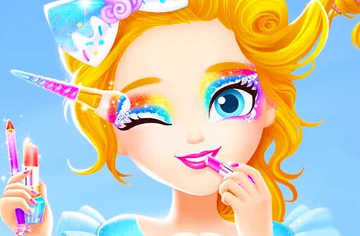 princess makeup girl