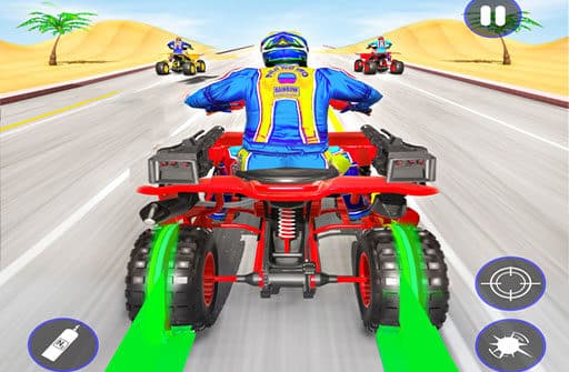 quad bike traffic shooting games 2020 bike games