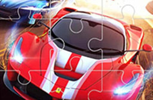 racing crash jigsaw fun puzzle game