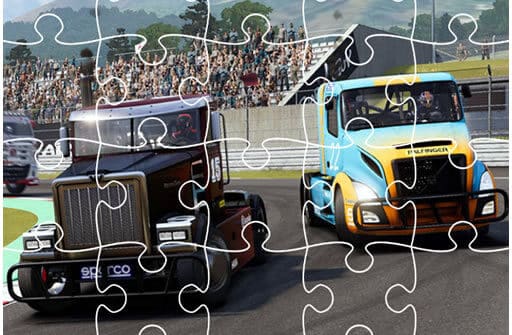 racing trucks jigsaw