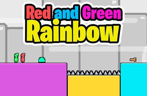 red and green rainbow