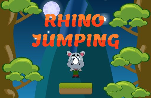 rhino jumping