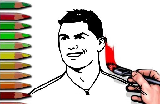 ronaldo coloring book