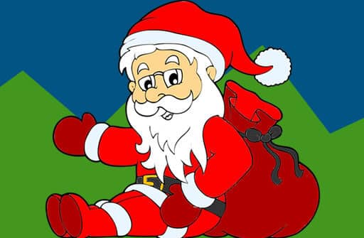 santa claus coloring book