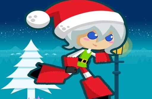 santa girl runner