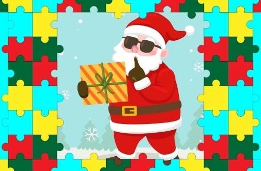 santa puzzle for kids