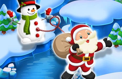 santa snowman jump