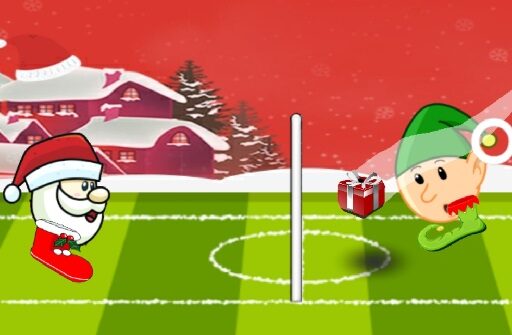 santa winter head soccer