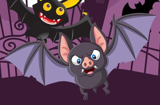 scary midnight hidden bats