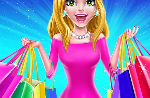 shopping mall girl dress up style game