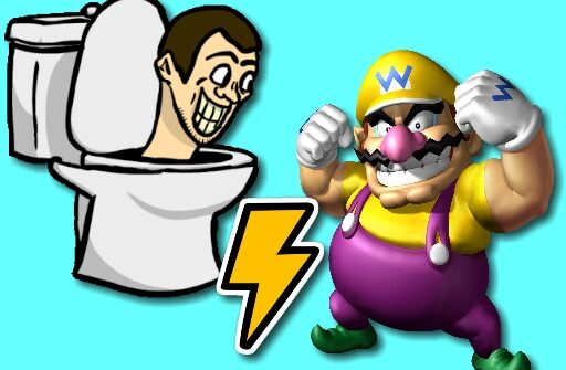 skibidi toilet vs wario