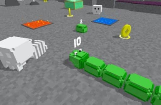 slither blocky snake 3d