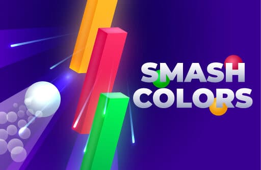 smash colors ball fly