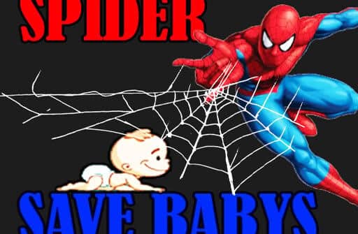 spider man save babys